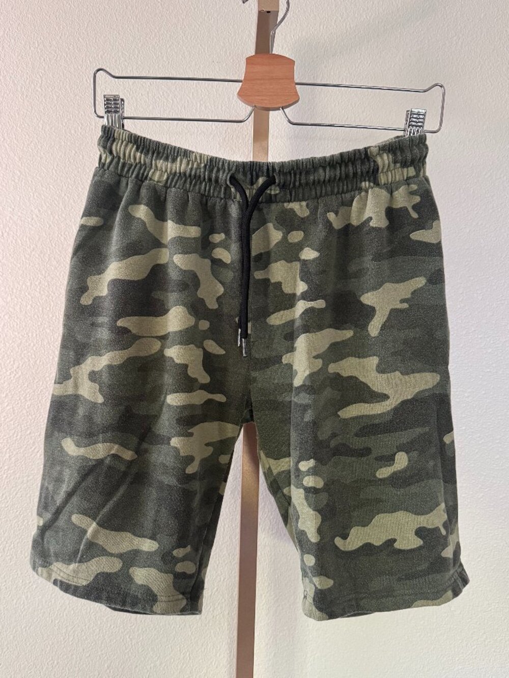 Camo Baggy Sweatshorts XL Slouchy Army Green Vintage Inspired